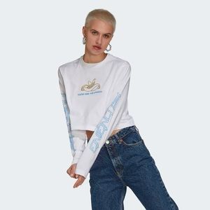 Adidas originals long sleeve cropped- HT3776